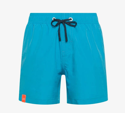 Sun68 BOY'S SWIM PANT BIG LOGO ON BACK	BLUE FLUO H34317-65