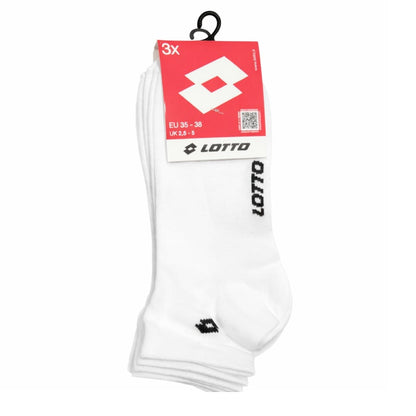 LOTTO SOCK ANKLE TRIPACK BRILLIANT WHITE 222664-07R