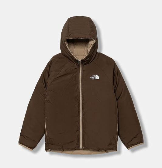 THE NORTH FACE B REVERSIBLE PERRITO HOODED JACKET MUSHROOM GREY NF0A88TWBOX1