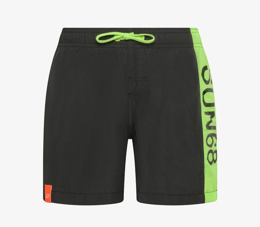 Sun68 BOY'S SWIM PANT STRIPE ON SIDE H35306-11