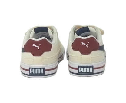 PUMA COURT CLASSIC VULC FS V INF WARM WHITE-NAVY-SUGARED ALMOND 396561-01