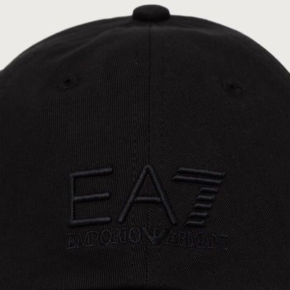 EA7 Cappello Baseball Unisex Nero in Cotone - 7X000592-MZ835 – foto 3