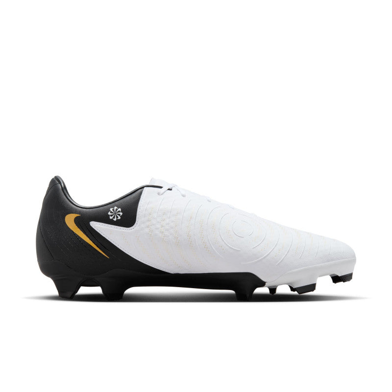 NIKE NIK PHANTOM GX II ACADEMY FG/MG WHITE/BLACK-MTLC GOLD COIN FD6723-100
