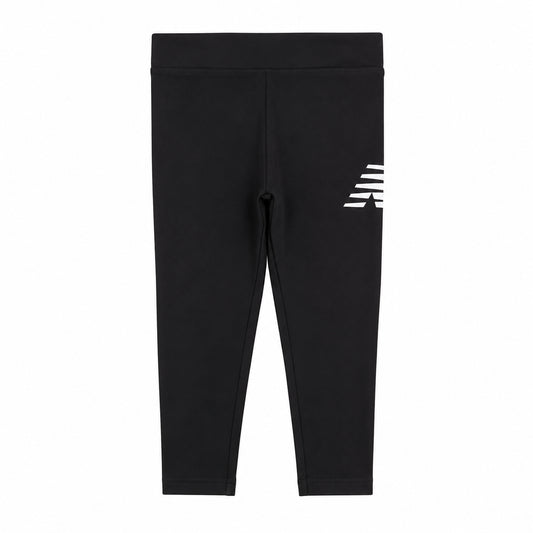 New Balance Graphic NB Legging LAKG0159-BK – Nero | Leggings bimba in cotone, pantaloni dal look sportivo per outfit casual e tempo libero quotidiano
