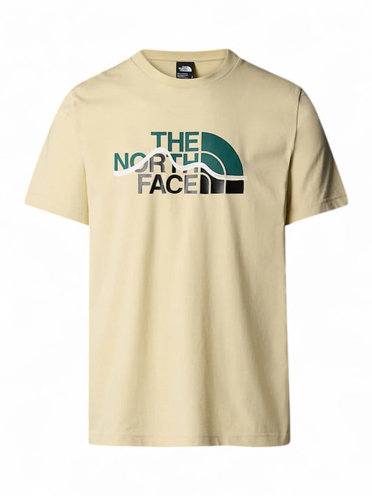 THE NORTH FACE M SS MOUNTAIN LINE TEE GRAVEL NF0A87NT3X41