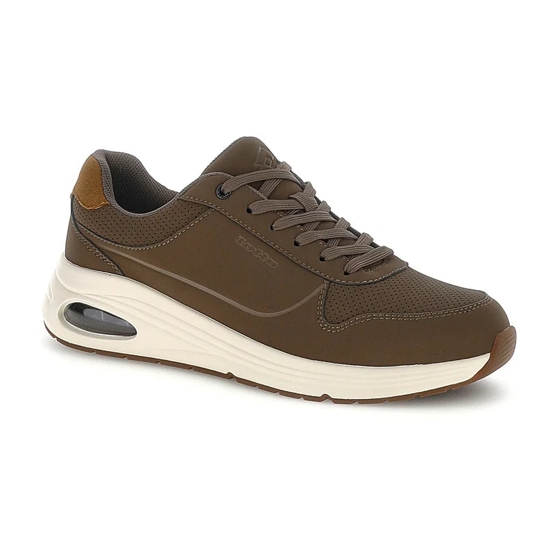 Lotto Aura AMF – Sneaker Running Uomo in Nabuk con Ammortizzazione | Marrone