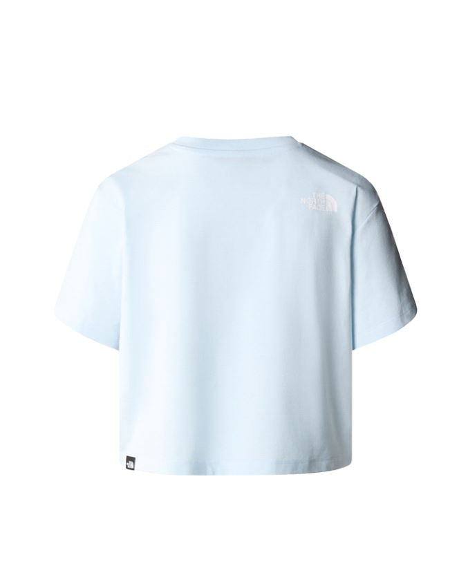 THE NORTH FACE W CROPPED SIMPLE DOME TEE BARELY BLUE NF0A87U4O0R1
