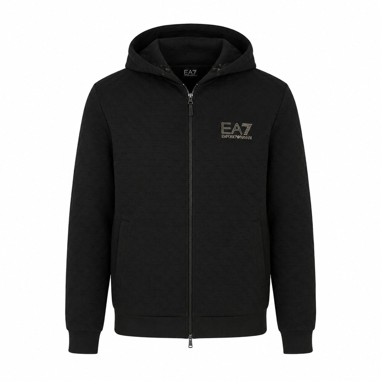 EA7 Emporio Armani Felpa con Cappuccio e Zip 7M002247-UC001 | Uomo | Nero