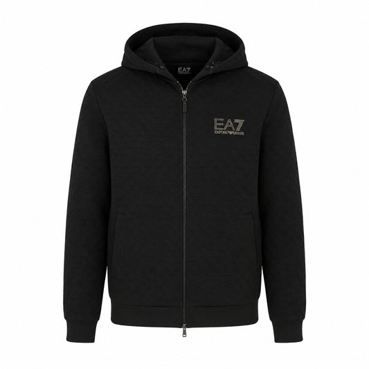 EA7 Emporio Armani Felpa con Cappuccio e Zip 7M002247-UC001 | Uomo | Nero