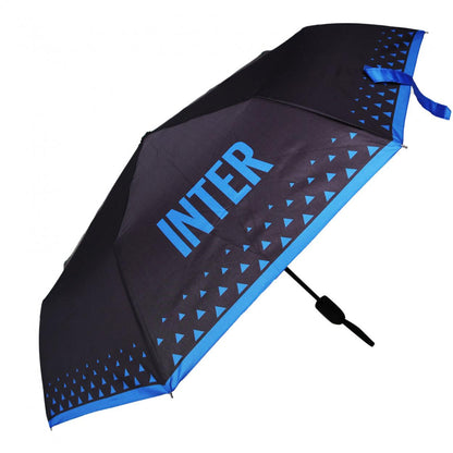 Inter Ombrello Tascabile IN1655 – Nero, accessorio unisex per la pioggia da portare con te, idea regalo per tifosi interisti e appassionati di calcio.