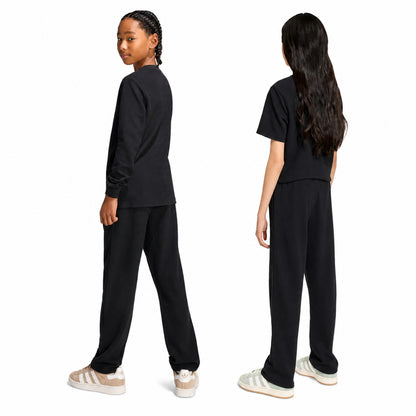 Adidas Pantaloni Bambino Waffle Wide Leg Nero KR9006