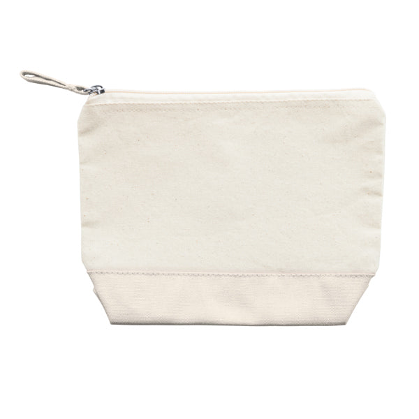 Roly Beauty case bicolore multiuso in cotone 280gr/m2. Cerniera con manico di cotone in tinta. DOEL