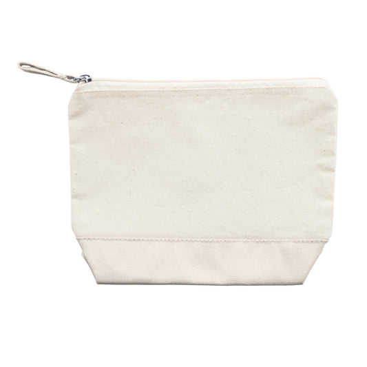 Roly Beauty case bicolore multiuso in cotone 280gr/m2. Cerniera con manico di cotone in tinta. DOEL