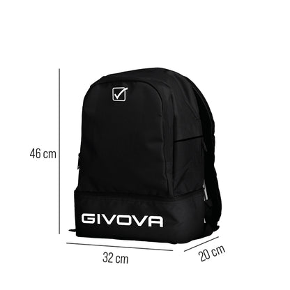 GIVOVA Zaino Calcio Europa B081 2000001063859 – Nero