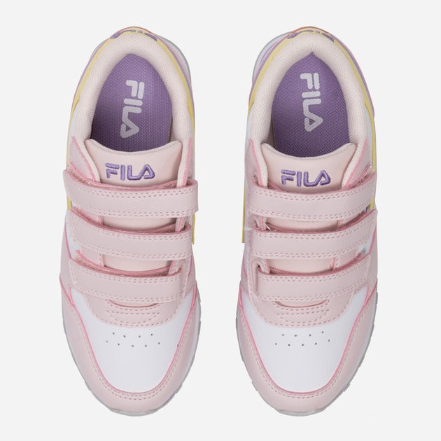 FILA ORBIT VELCRO LOW KIDS WHITE-MAUVE CHALK 1010785-13256