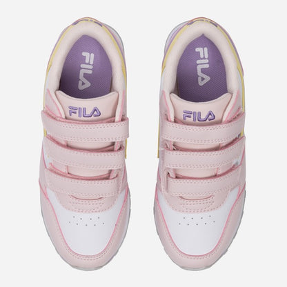 FILA ORBIT VELCRO LOW KIDS WHITE-MAUVE CHALK 1010785-13256