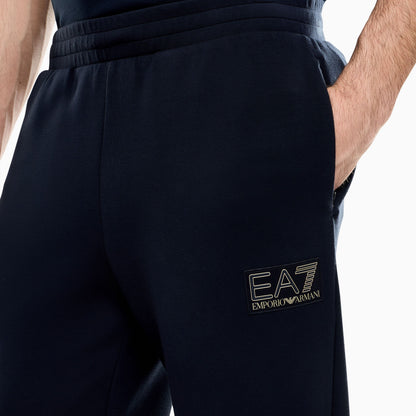 EA7 Pantaloni Uomo Wide Leg Jersey Blu - 7M002244-UB102 – foto 4