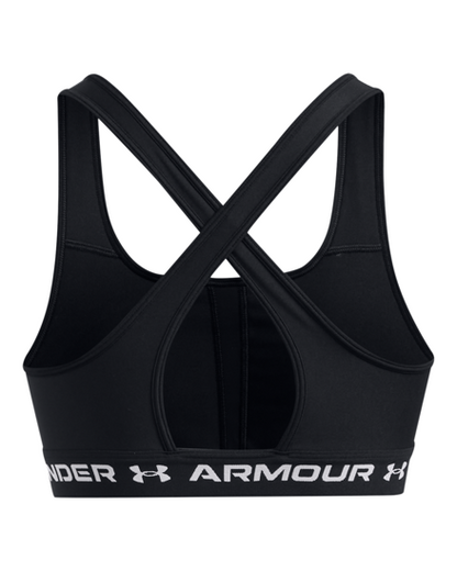 UNDER ARMOUR CROSSBACK MID BRA BLACK 1361034-006
