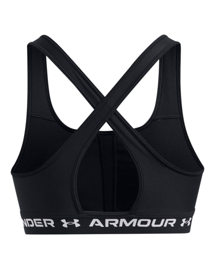 UNDER ARMOUR CROSSBACK MID BRA BLACK 1361034-006