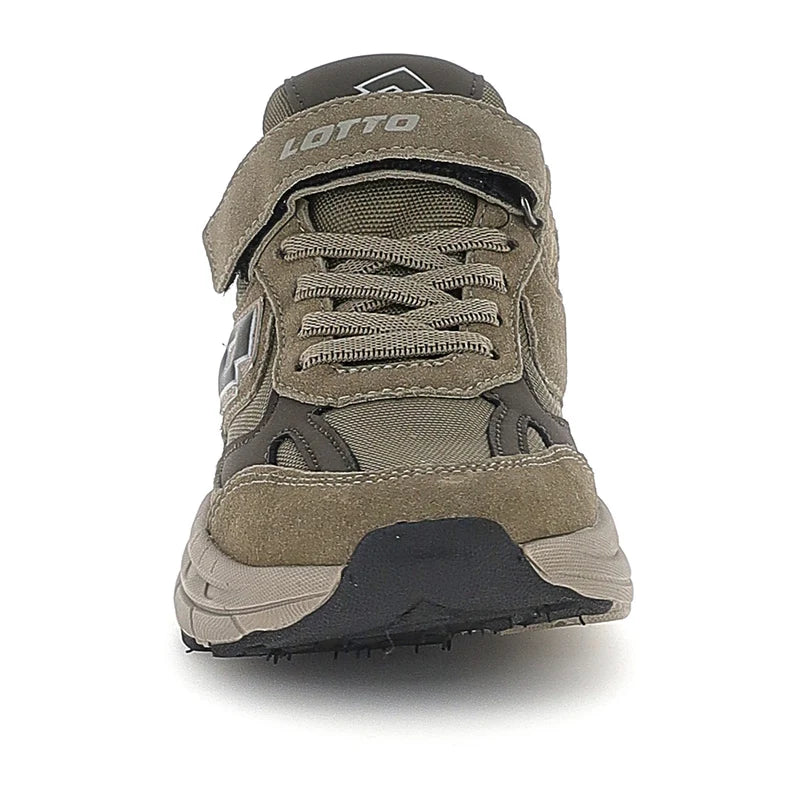 Lotto Boston AMF SUE INF S Sneakers Bambino Primi Passi in Nabuk Verde Dark Olive Grape Leaf Taglie 24-26 223863-EX7