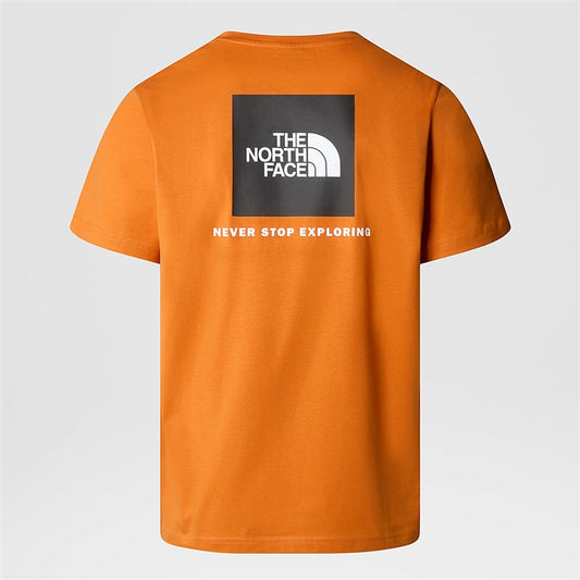 THE NORTH FACE M S/S REDBOX TEE DESERT RUST NF0A87NPPCO1