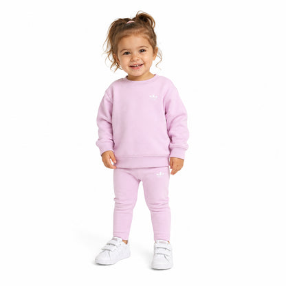 Adidas Tuta Bambina Felpa Girocollo e Pantaloni Rosa KS1259 – foto 7