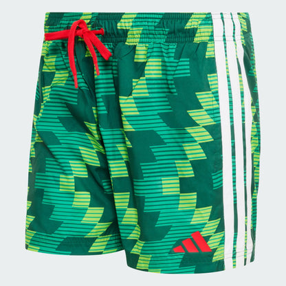 ADIDAS FB AOP SH 5IN_SEMI SOLAR GREEN/WHITE JY9165