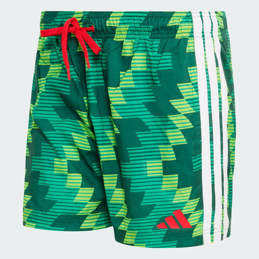 ADIDAS FB AOP SH 5IN_SEMI SOLAR GREEN/WHITE JY9165