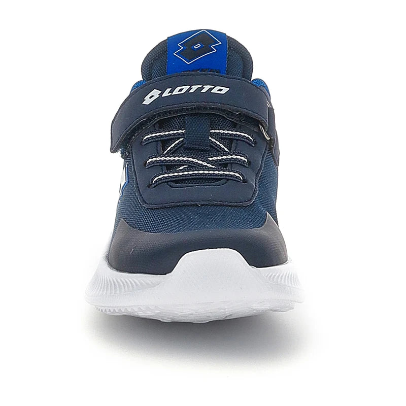 Lotto Run 95 AMF CL S – Scarpe running bambino blu (Dress Blue/Silver/Pacific Blue) in mesh – 224618-1IH