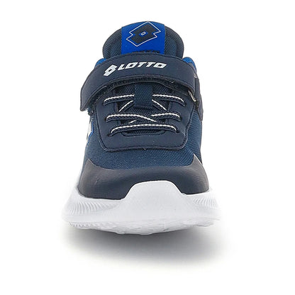 Lotto Run 95 AMF CL S – Scarpe running bambino blu (Dress Blue/Silver/Pacific Blue) in mesh – 224618-1IH