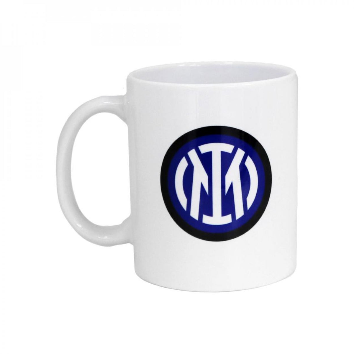 Inter Tazza Mug Logo IN1406 – Bianco, tazza da colazione in ceramica con logo, accessorio per tifosi interisti, idea regalo per appassionati di calcio