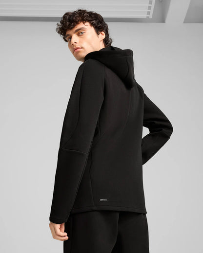 PUMA EVOSTRIPE FULL-ZIP HOODIE DK BLACK 684613-01