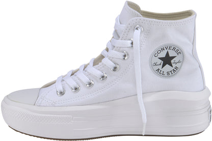 CONVERSE CTAS MOVE HI WHITE/NATURAL IVORY/BLACK scarpe platform donna 568498C