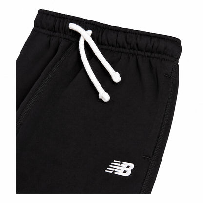 New Balance Small Logo Straight Leg YB62Y8PV-BK – Nero | Pantaloni bambino e ragazzo in fleece, gamba dritta e mini logo per outfit casual quotidiani