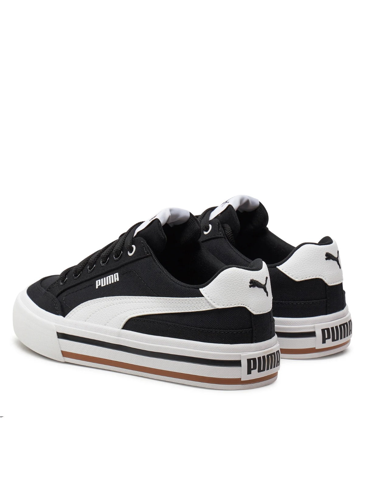 PUMA COURT CLASSIC VULC FS JR BLACK-WHITE 396558-03