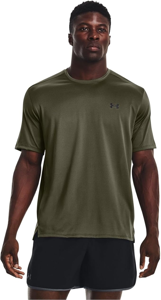 UNDER ARMOUR TECH VENT SS	MARINE OD GREEN/BLACK 1376791-390