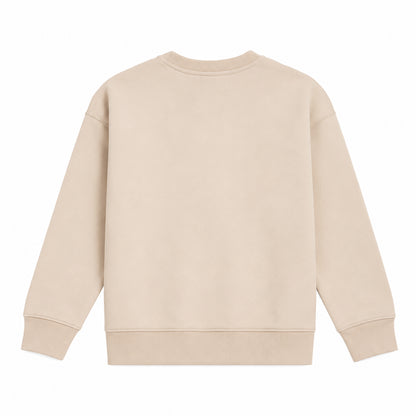 New Balance French Terry Small Logo Crew LAKG0055-BIS | Unisex Bambino | Bisque