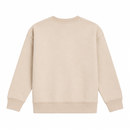 New Balance French Terry Small Logo Crew LAKG0055-BIS | Unisex Bambino | Bisque
