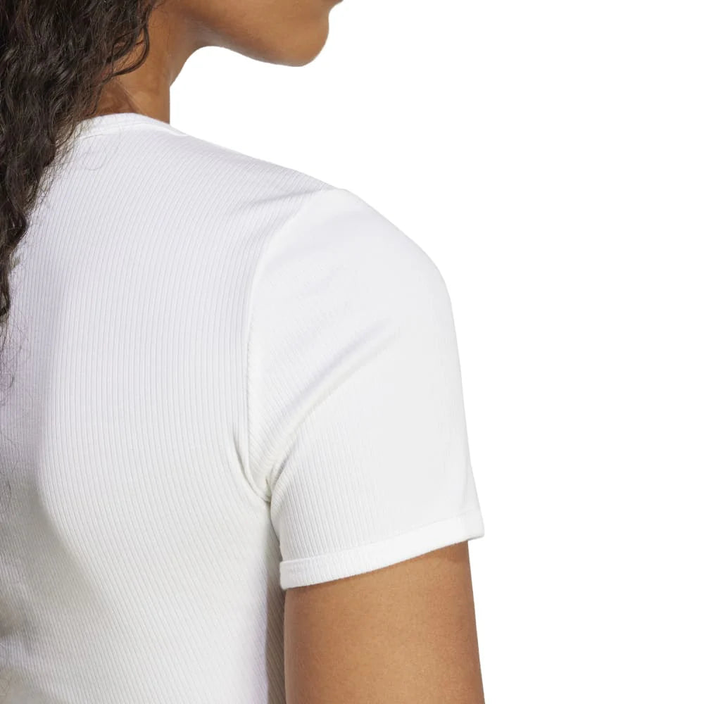 ADIDAS AOR ESS RIB TEE WHITE JC9026