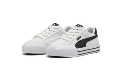 PUMA COURT CLASSIC VULC FS PS WHITE-BLACK 396559-02