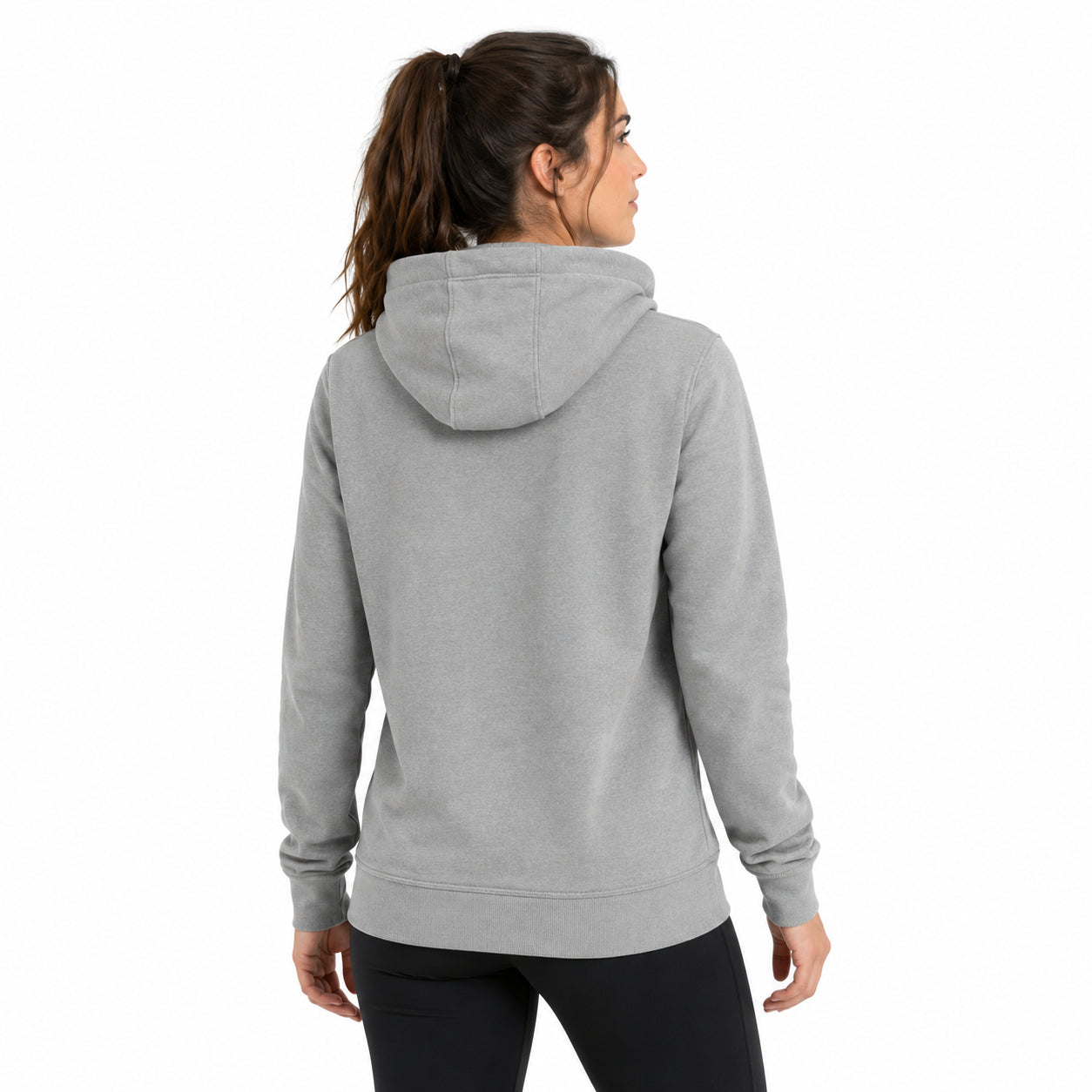 Nike Team Club Full Zip Hoodie FT 0225NZ-063 | Felpa con Cappuccio e Zip Donna | Grigio