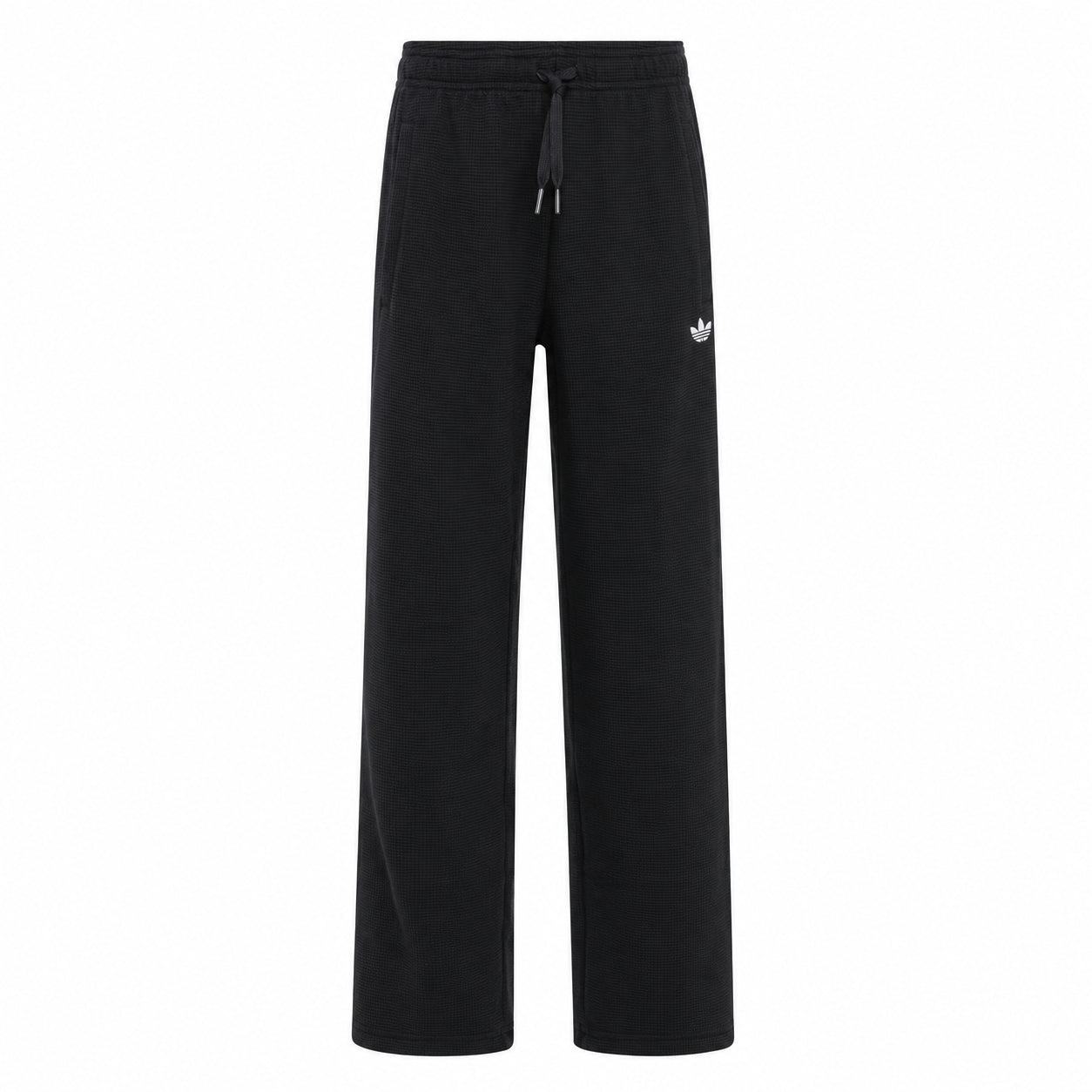 Adidas Pantaloni Bambino Waffle Wide Leg Nero KR9006