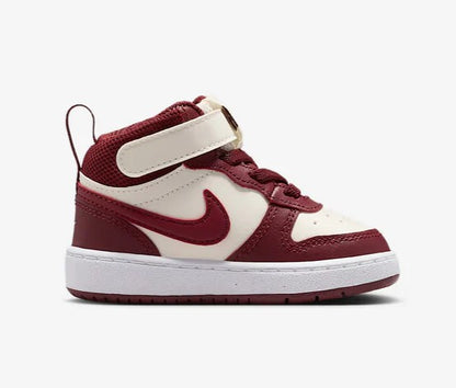 NIKE COURT BOROUGH MID 2 BTV SOFT PEARL/DK TEAM RED CD7784-013
