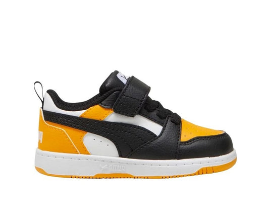 PUMA REBOUND V6 LO AC+ INF PUMA WHITE-PUMA BLACK-TANGERINE 397420-18