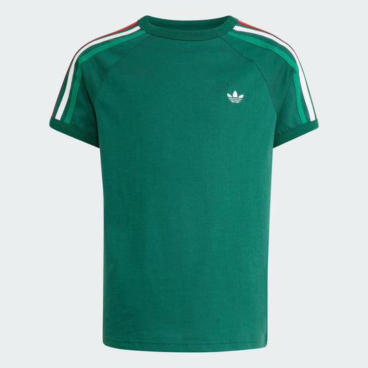 ADIDAS AOR 3 STRIPE TEE DRKGRN/WHITE KC9514