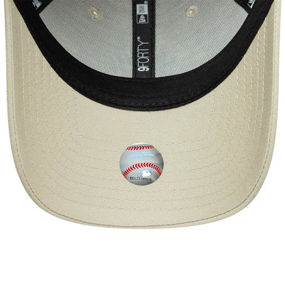 New Era 9FORTY New York Yankees MLB League Essential Cappellino da Baseball Unisex con Visiera in Cotone Crema Cream Taglia Unica 60915916