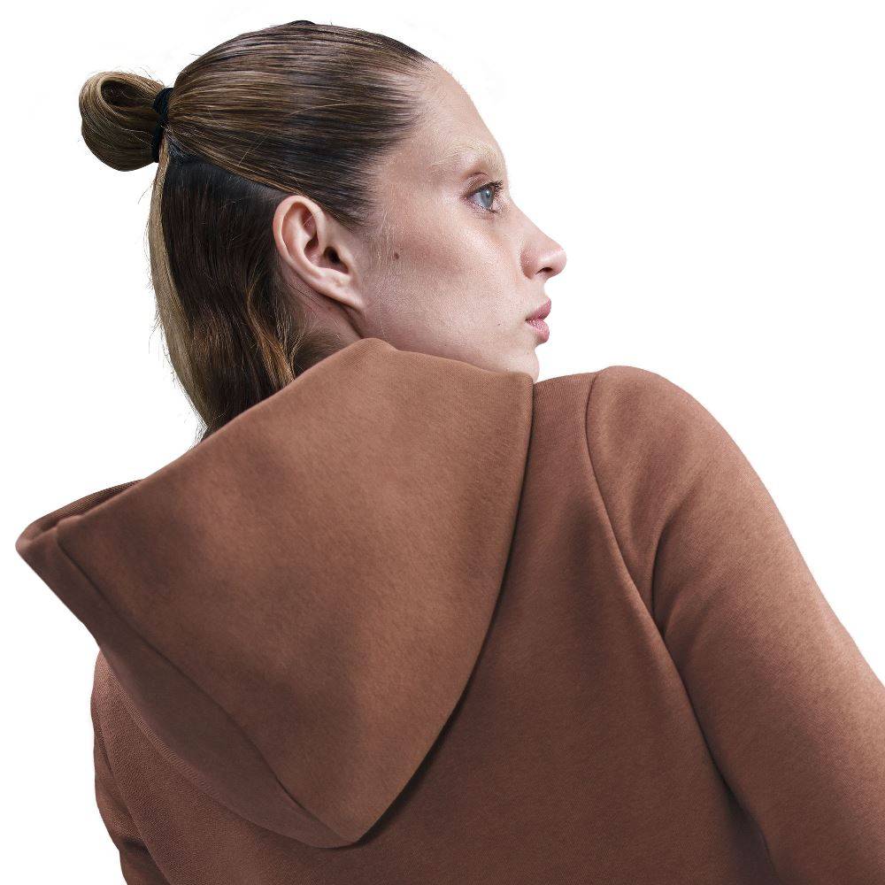 NIKE W NSW PHNX FLC SHRUNKEN HOODIE FAUNA BRWN IM7494-265