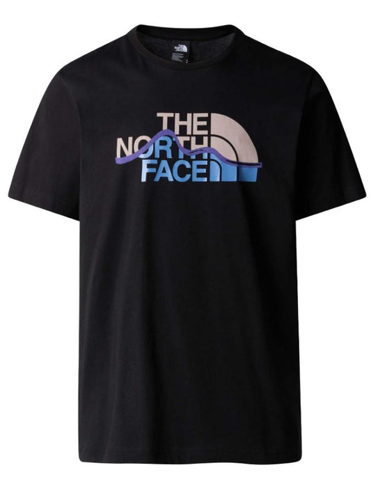 THE NORTH FACE M S/S MOUNTAIN LINE TEE TNF BLACK NF0A87NTJK31
