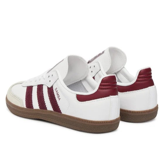Adidas Samba OG C KZ8682 – Bianco/Maroon