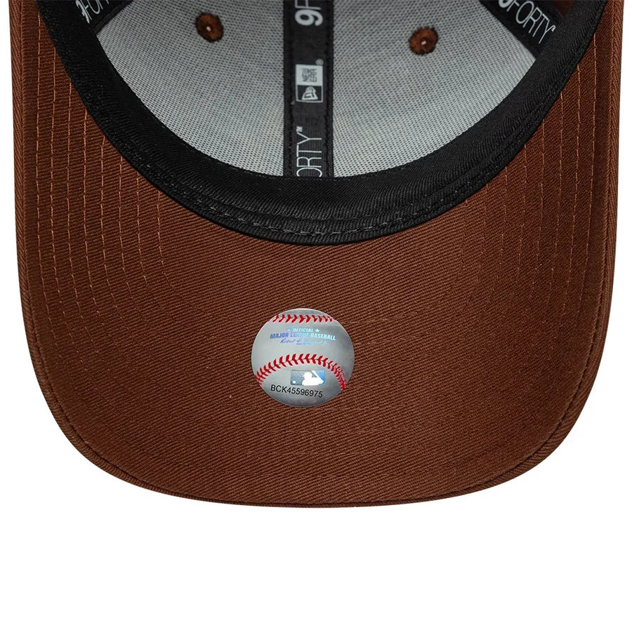 New Era 9FORTY New York Yankees Cappellino da Baseball Bambino Ragazzo Unisex con Visiera in Cotone Marrone Youth 60915882